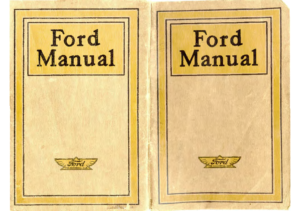1914 Ford Owners Manual