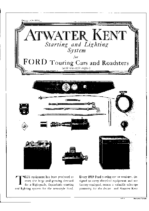 1919 Atwater-Kent Starting-Lighting System For Ford Cars
