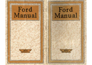 1919 Ford Manual Mar