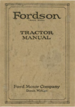 1920 Ford Fordson Tractor Manual