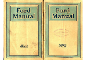 1921 Ford Manual British