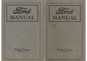 1921 Ford Manual