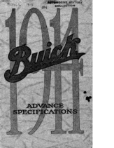 1914 Buick Advance Specifications