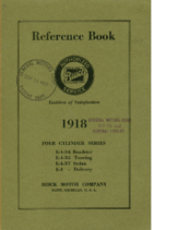 1918 Buick Reference Book