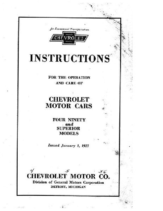 1923 Chevrolet Instruction Manual