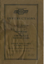 1924 Chevroelt Superior Instruction Manual