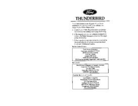 1997 Ford Thunderbird OM