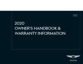 2020 Genesis Owners Handbook & Warranty