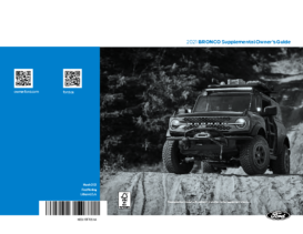 2021 Ford Bronco Supplemental Owners Guide