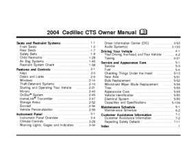 2004 Cadillac CTS OM