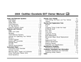 2004 Cadillac Escalade EXT OM