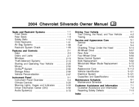 2004 Chevrolet Silverado OM