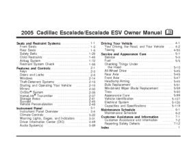 2005 Cadillac Escalade-ESV OM