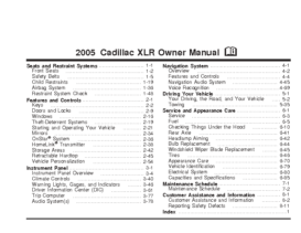 2005 Cadillac XLR OM