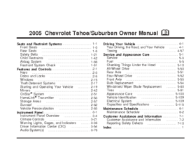 2005 Chevrolet Tahoe-Suburban OM