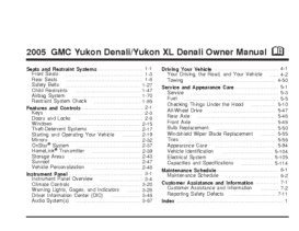 2005 GMC Yukon Denali XL OM
