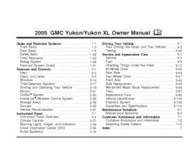2005 GMC Yukon OM