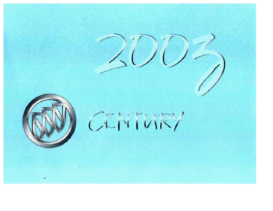 2003 Buick Century OM