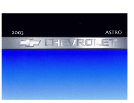 2003 Chevrolet Astro OM