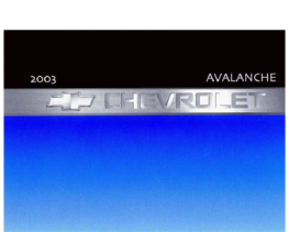 2003 Chevrolet Avalanche OM