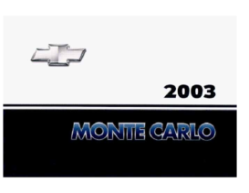 2003 Chevrolet Monte Carlo OM