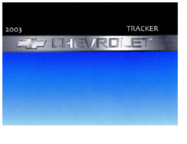 2003 Chevrolet Tracker OM