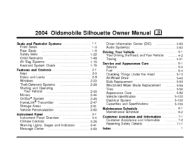 2004 Oldsmobile Silhouette OM