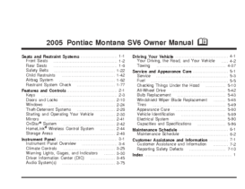 2005 Pontiac Montana SV6 OM
