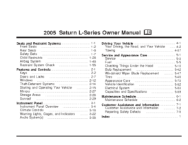 2005 Saturn L-Series OM