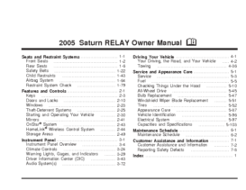 2005 Saturn Relay OM