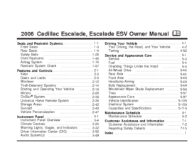 2006 Cadillac Escalade OM