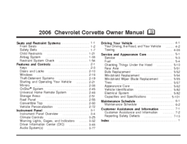 2006 Chevrolet Corvette OM