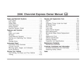2006 Chevrolet Express OM