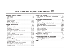 2006 Chevrolet Impala OM