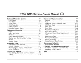 2006 GMC Savana OM