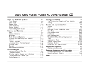2006 GMC Yukon-Yukon XL OM