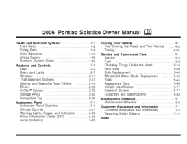 2006 Pontiac Solstice OM