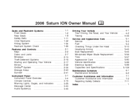 2006 Saturn ION OM