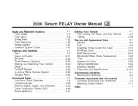 2006 Saturn Relay OM