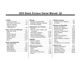 2010 Buick Enclave OM