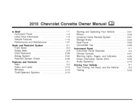 2010 Chevrolet Corvette OM