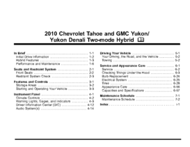 2010 Chevrolet Tahoe Hybrid OM