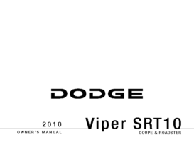 2010 Dodge Viper SRT10 OM