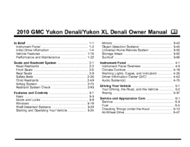 2010 GMC Yukon Denali OM