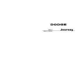 2011 Dodge Journey OM