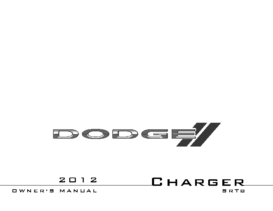 2012 Dodge Charger SRT8 OM