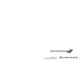 2012 Dodge Durango OM