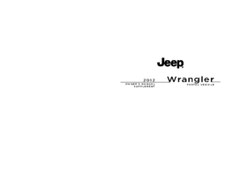2012 Jeep Wrangler Postal Vehicle OM Supplement