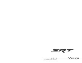 2013 Dodge Viper SRT OM