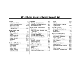 2014 Buick Enclave OM